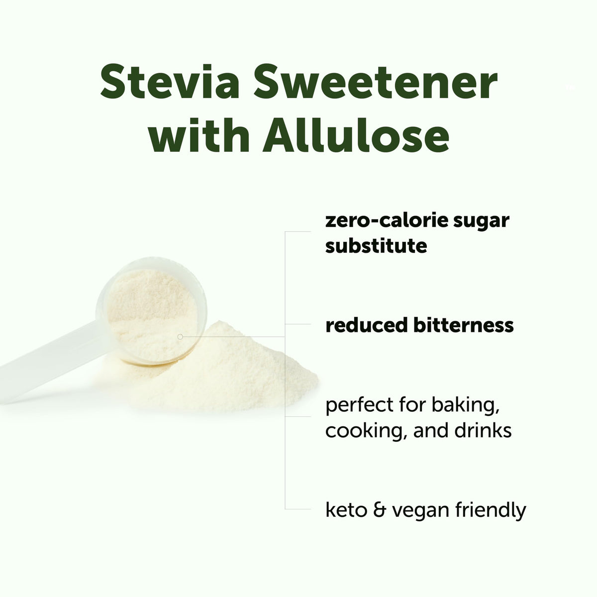 Stevia Sweetener Powder with Allulose, 4 lb (64 oz) | Zero-Calorie Sugar Substitute | Reduced Bitterness | No Erythritol | 453 Servings | Keto & Vegan Friendly | Non-GMO