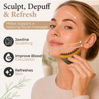 Lymphatic Contour Face Brush, Dry Brush Massager for Lymphatic Drainage