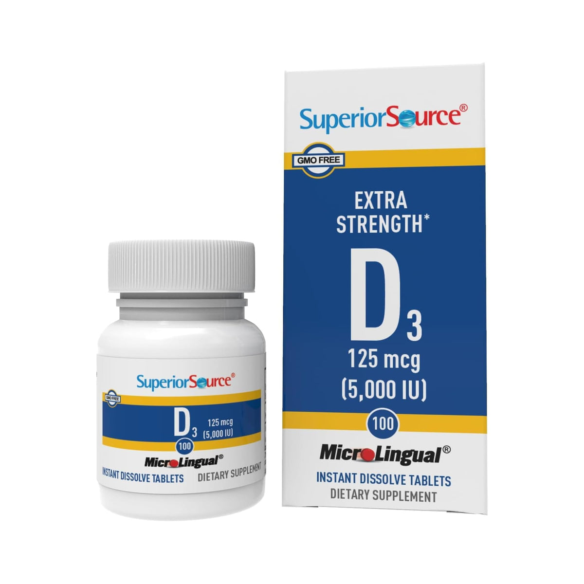 Superior Source Vitamin D3 5,000 IU, 100 Sublingual Tablets