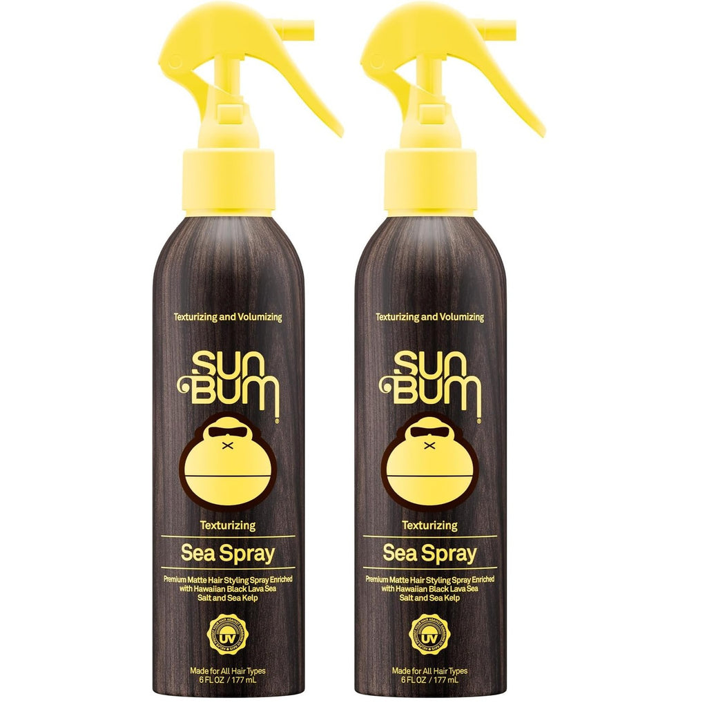 Sun Bum Sea Spray Texturizing & Volumizing Sea Salt Hair Spray - 6 oz | UV Protecting, Matte Finish, Medium Hold, For All Hair Types