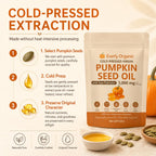 Everly Pumpkin Seed Oil,Upgraded Cold-Pressed Virgin,Non-GMO,180 Softgels