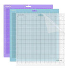 Buy now REALIKE 12x12 Cutting Mat Compatible with Cricut Maker 3/Maker 4/Maker/Explore 3/4/Air 2/Air/One(3 Mats), Gridded Adhesive Non-Slip Cut Mat for Crafts, Quilting, Sewing and All Arts (Variety) at indiglob india