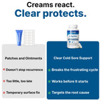 Lysine Cold Sore Treatment, L-Lysine Capsules with Probiotics & Vitamin C | Stops Outbreaks Before They Start, Internal Lysine Defense, Not A Topical Cover-up For Cold Sores