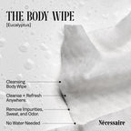 The Body Wipe Eucalyptus. On-the-Go Cleansing Body Wipes with Niacinamide