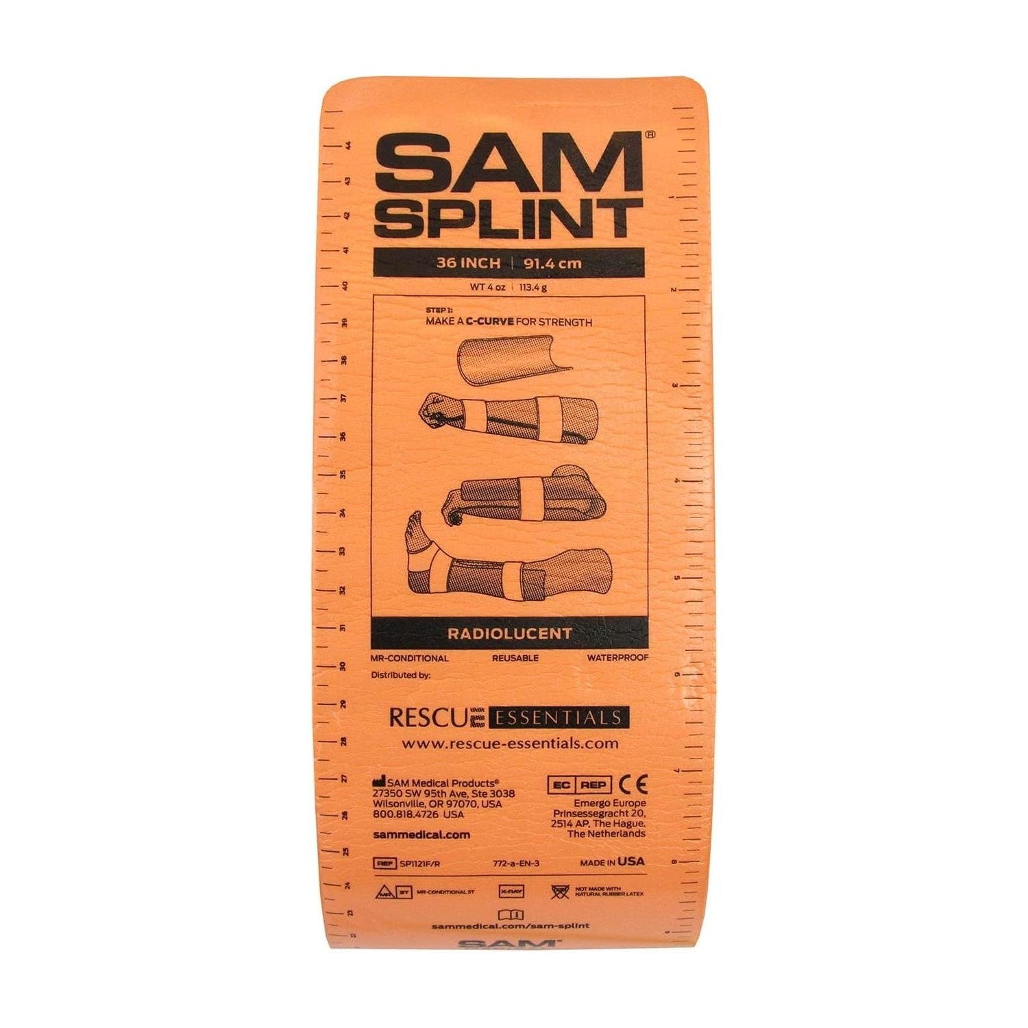 Buy now SAM Rolled Splint 36", Orange/Blue at indiglob india