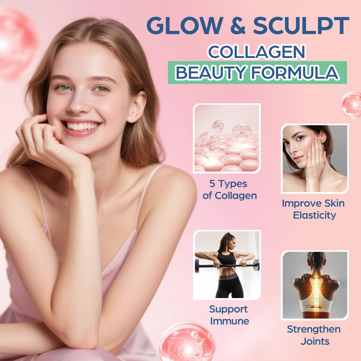 LivLyLuxe Multi Collagen Burn Powder for Women, Peptides for Weight Loss