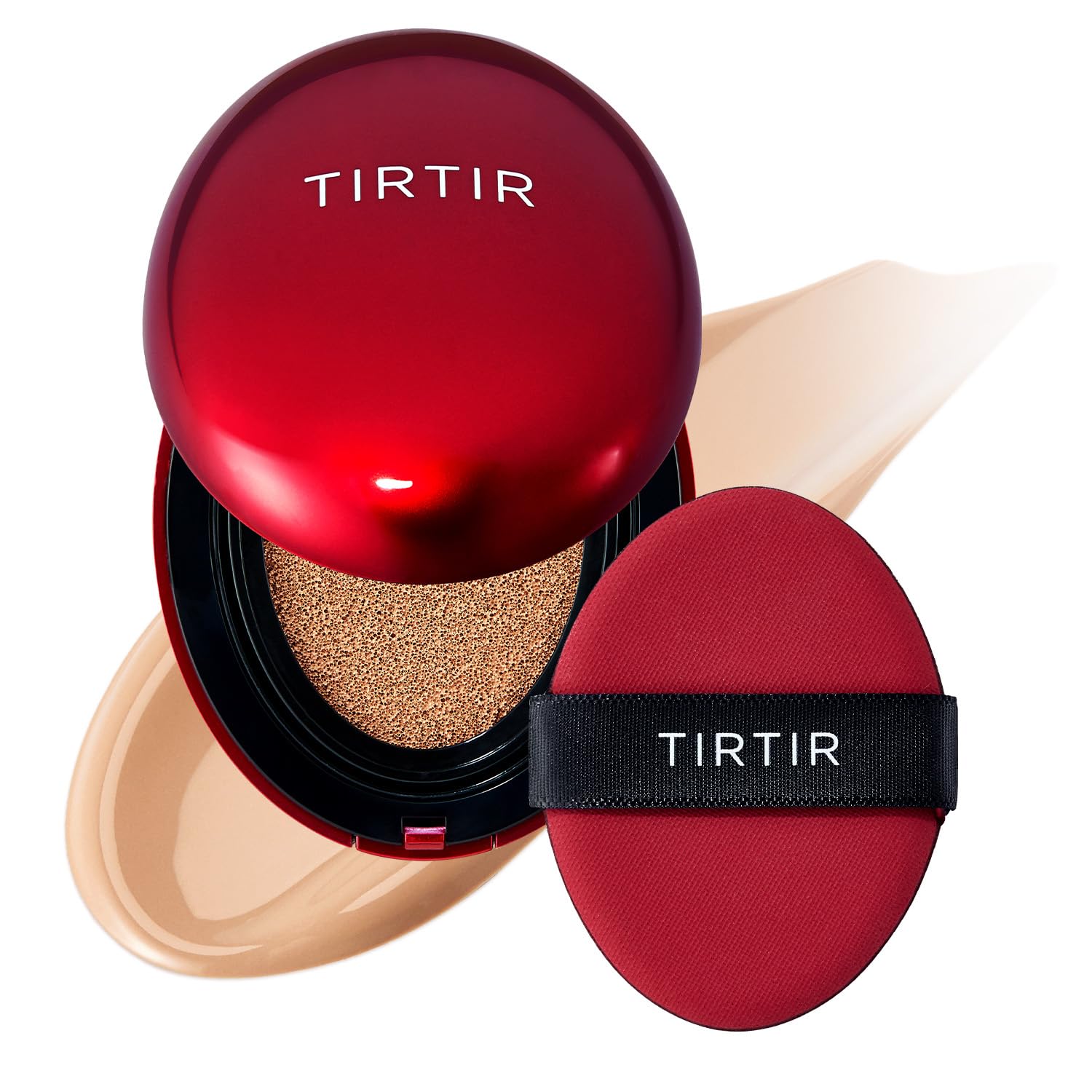 Buy now TIRTIR Mask Fit Red Cushion Foundation | Full coverage, Weightless, Skin fit, Satin Glow Finish, Korean Makeup BB Foundation, beauty, Tattoo cover up, Buildable (#21N Ivory, 0.63 Fl Oz) 25N Mocha 0.15 Fl Oz (Pack of 1) at indiglob india