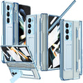 Buy now NINKI Compatible Samsung Galaxy Z Fold 5 Case with S Pen Holder & S Pen,Screen Protector Hinge Case for Samsung Z Fold 5 Case with Kickstand,Samsung Z Fold 5 5g Case Galaxy Fold 5 5g Phone Case Blue z fold 5 Blue at indiglob india