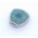 Buy now Pill Box,Green Mandala Pill Case for Purse Pocket Pill Organizer Decorative Boxes Silver Single Compartment Travel Medicine Tablet Holder Wallet at indiglob india