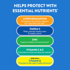 Ocuvite 50+ Eye Vitamins, Lutein & Zeaxanthin Supplement, 90 Softgels | Eye health supplement for adults 50+, omega-3, zinc, vitamins C & E, supports macular health*, men & women