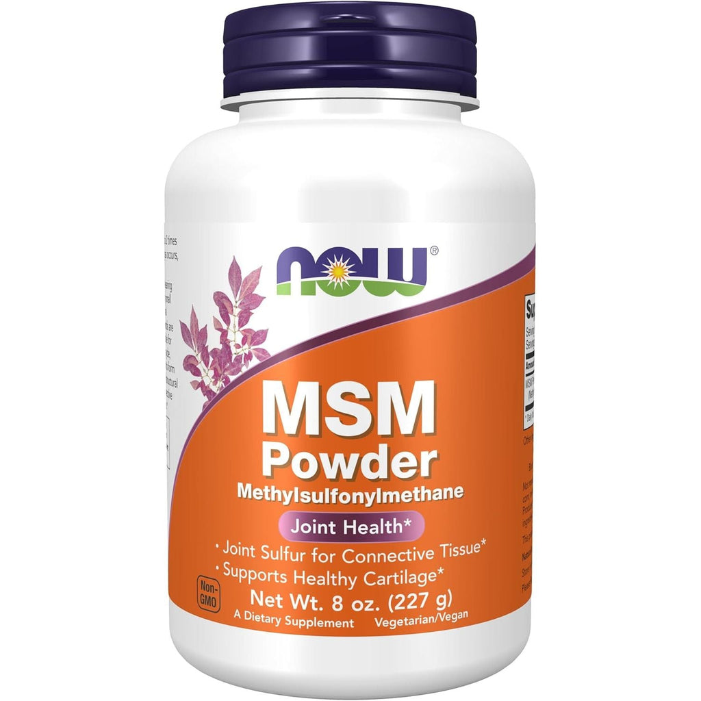 Buy now NOW Foods Supplements, MSM (Methylsulfonylmethane) Powder, Supports Healthy Cartilage*, Joint Health*, 8-Ounce 8 Ounce (Pack of 1) at indiglob india