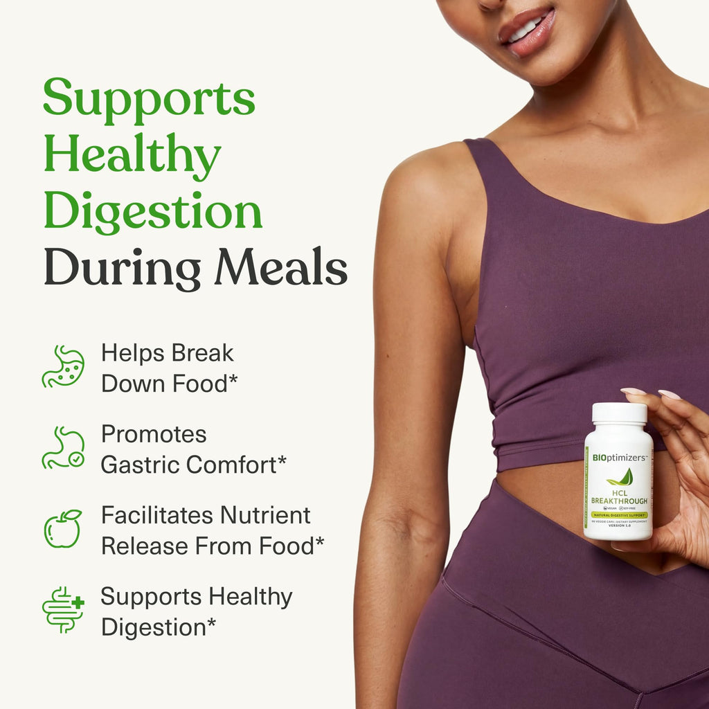 BIOptimizers HCL Breakthrough, Betaine HCl, 90 Pepsin-Free Capsules