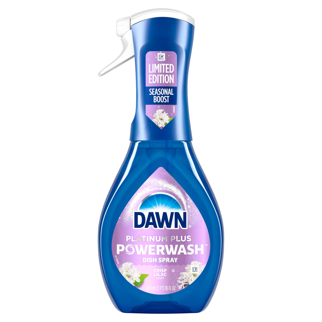 Dawn Powerwash Spray, Dish Soap, Dishwashing Liquid, Crisp Lilac, 1 Starter Kit, 16 Fl Oz