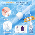 Water Based Lube with 10ml Applicator Injector, Anal Sex & Vaginal Lubricant for Privacy & Toys, Non-Sticky pH Balanced Personal Lubrification for Men, Women & Couples, 2 x 3.38 Fl Oz