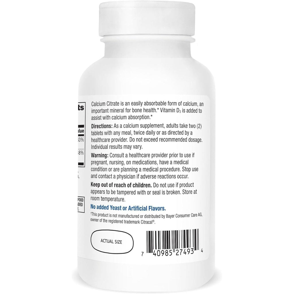 Buy now 21st Century Calcium Citrate Plus D Maximum Caplets, 120 Count (27493) at indiglob india