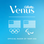 Gillette Venus Extra Smooth Sensitive Gold Women's Razor Handle + 2 Blade Refills, includes Shower Holder