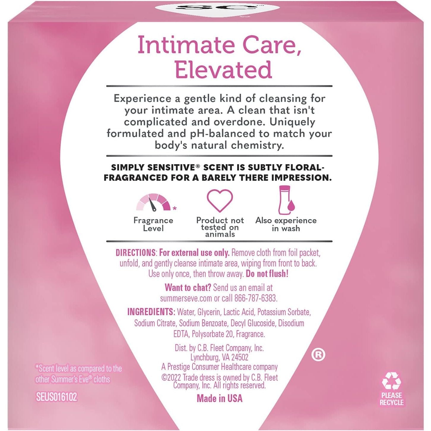 Buy now Summer's Eve Feminine Cleansing Wipes, Simply Sensitive, 16 Count, 3 Pack at indiglob india