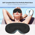 3D Eye Sleep Mask for Side Sleeper,Zero‑Pressure Light‑Blocking Blindfold