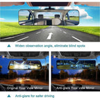 Buy now SkycropHD Anti Glare Rear View Mirror for Car, Clip on Wide Angle Panoramic Rearview Mirror Eliminate Blind Spots – Convex, Blue at indiglob india