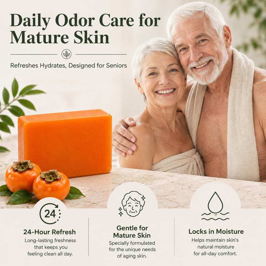 Kaori Deodorizing Persimmon Soap – Natural Body Bar