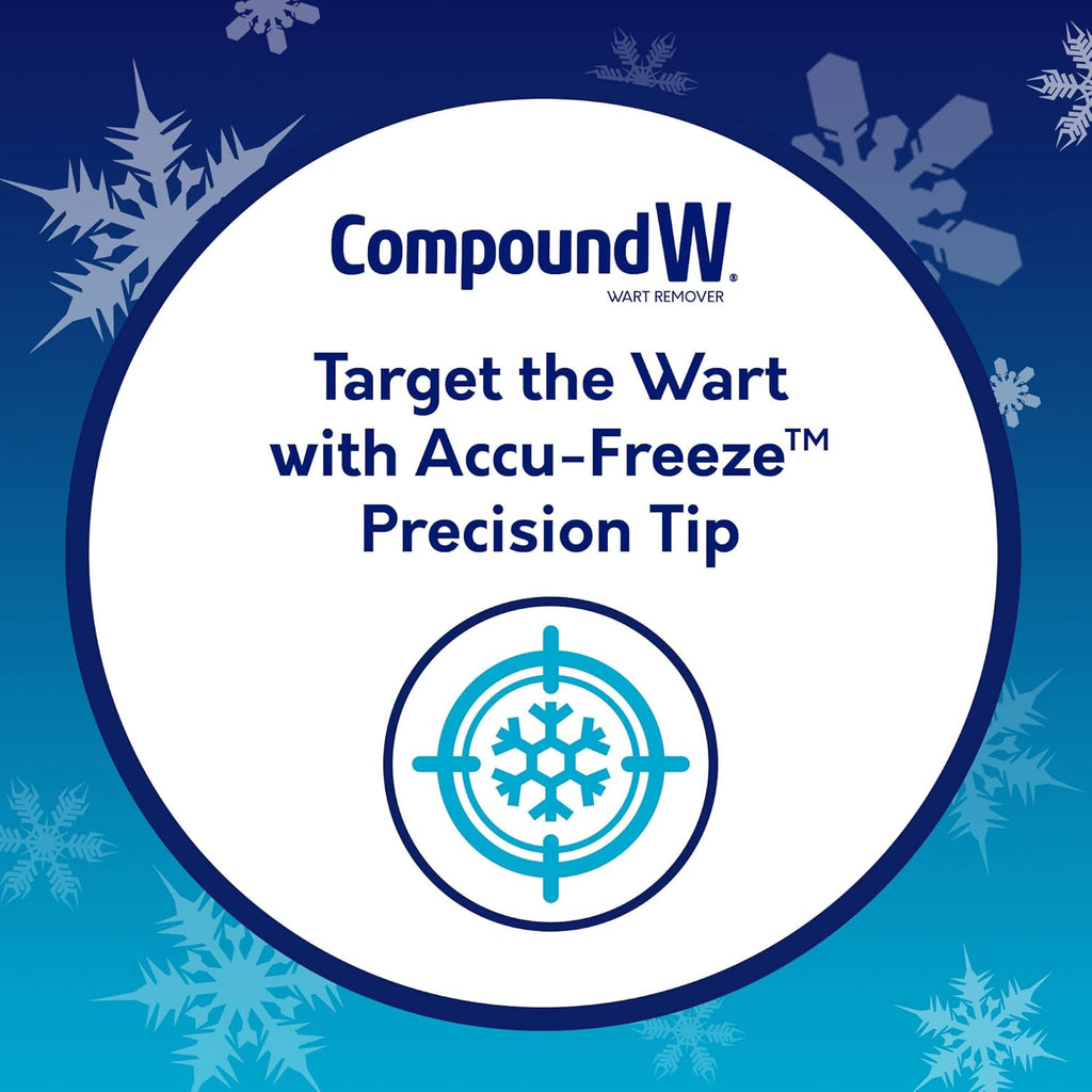 Buy now Compound W Freeze Off Advanced Wart Remover, Precision Tip Accu-Freeze Applicator, 15 Wart Removal Treatments at indiglob india