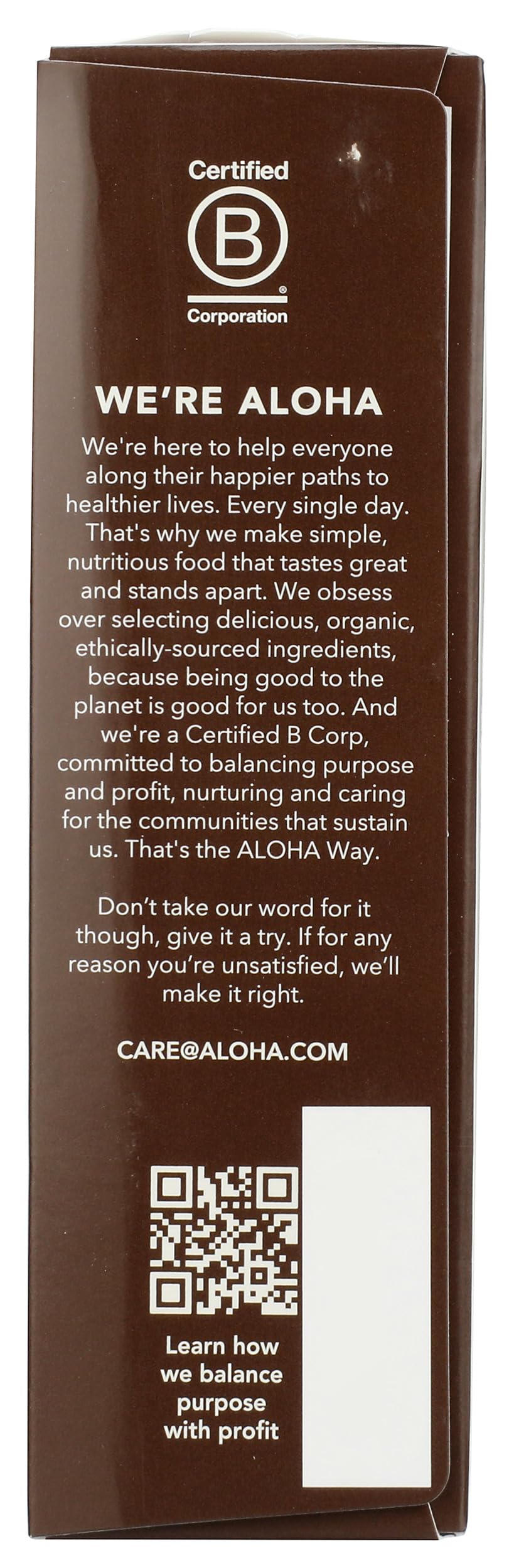 Aloha Organic Coconut Chocolate Almond Protein Bar 5 Count, 1.98 OZ