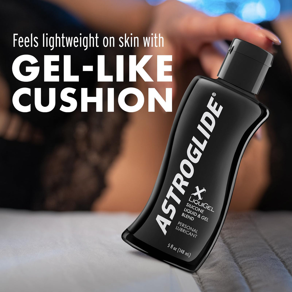 ASTROGLIDE Silicone X LiquiGel Hybrid, Waterproof, Long-Lasting, 5 Fl Oz