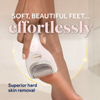 Dr. Scholl's Pedi Perfect Electric Foot Callus Remover, Waterproof, Rechargeable with x2 Roller Heads, Removes Hard Skin for Soft Beautiful Feet, 90 Minute Run Time, Dust Catcher, Pedicure Tools