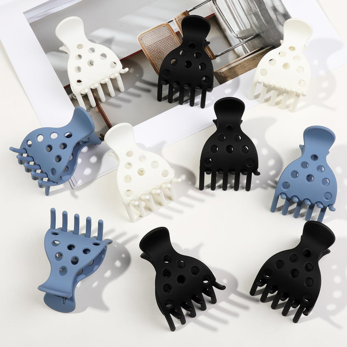 Order our set of 10 hair volume clips in various colors for adding root lift. Available for quick delivery in India!