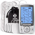 Buy now AUVON Dual Channel TENS Unit Muscle Stimulator Machine with 20 Modes, 2" and 2"x4" TENS Unit Electrode Pads A Silver at indiglob india