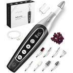 UTILYZE PediLux Pro Professional Manicure Pedicure Kit, Thick Toenail Grinder, Cordless Electric Nail File Drill, Toe Nail for Dremel Tool, Filer, Sander, Remove Callus for Humans, Men, Women, Seniors