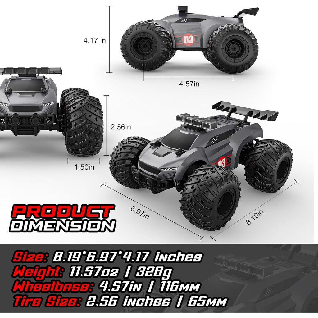Buy now Remote Control Car - 20km/h 1:18 High Speed RC Cars Offroad with RBC &Headlights &Headlamps, 2.4GHz Toy Car Gift for 3 4 5 6 7 8 9 10-12 Year Old Boys Girls Kids at indiglob india