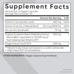 Sports Research® Elderberry Immunity Formula w/Zinc, 60 Count