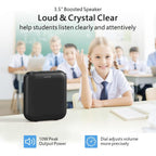 Buy now Norwii Bluetooth Voice Amplifier, Power Amplifiers, Portable Mini Wired Microphone Headset for Teacher Classroom & Outdoor Lectures, Teaching, Tour Guides, USB-C Rechargeable - 2000mAh, Black at indiglob india