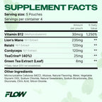 Mushroom Nootropic Pouches, 600mg Lion's Mane Reishi Cordyceps Energy Pouches for Focus and Clean Energy, Caffeine Free Sugar Free Nicotine Free, Now Made in USA (5 Cans, Wintergreen)