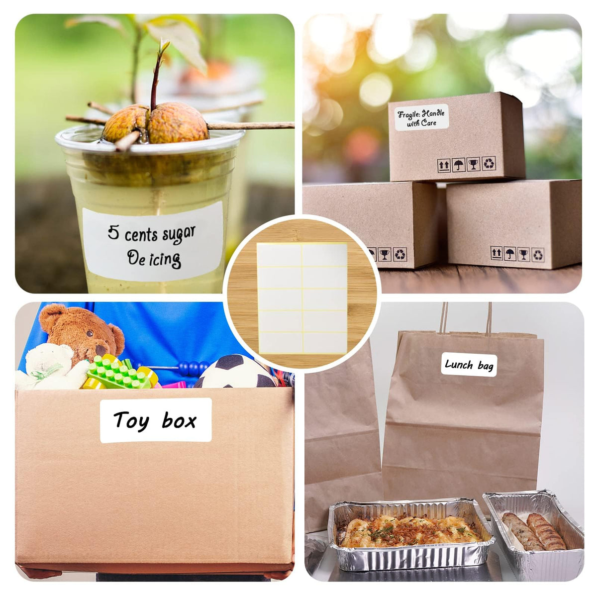 Iced Coffee Cups with Lids Straws, 50 Sets 16oz Plastic Boba Cups