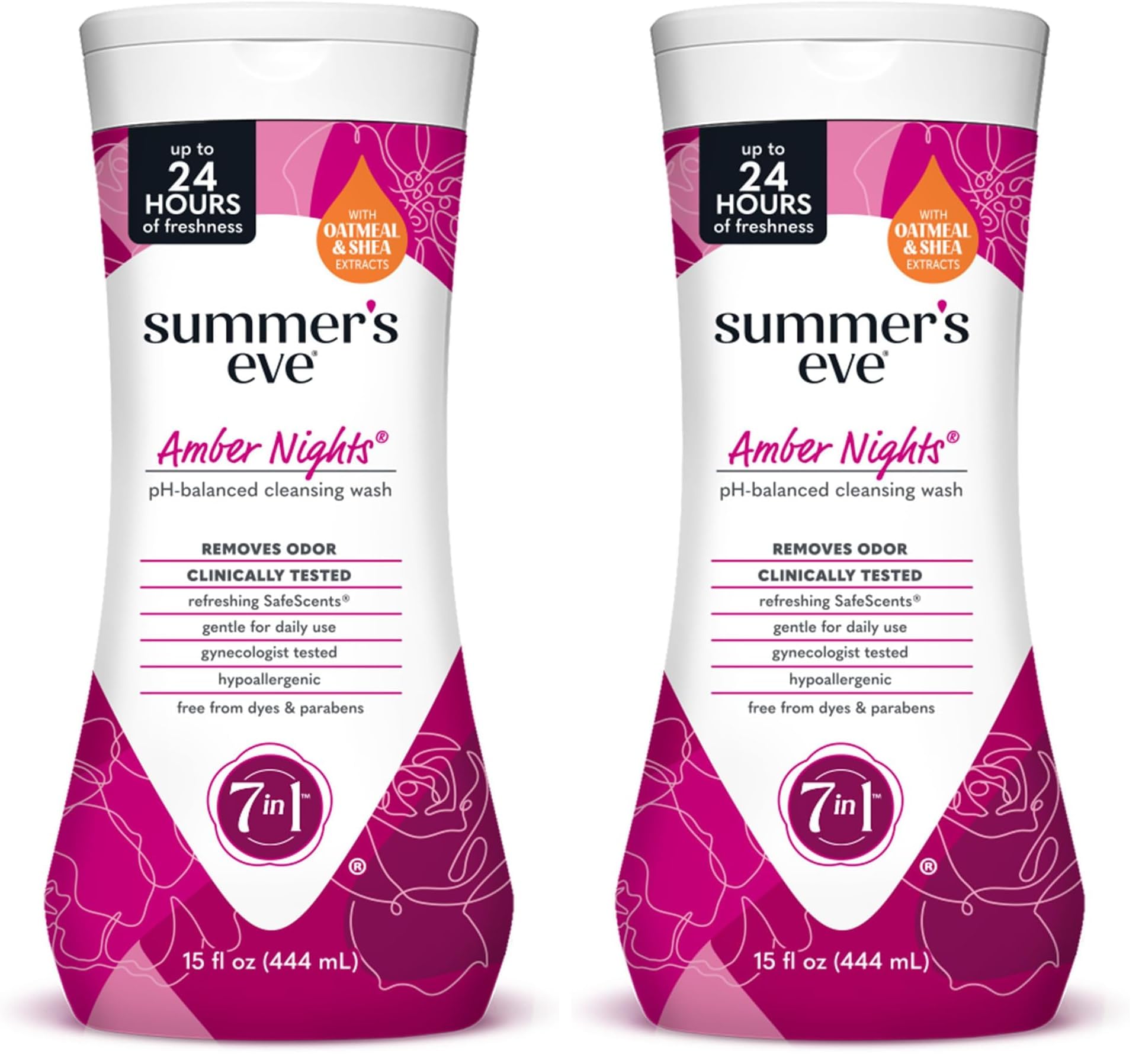 Buy now Summer's Eve Delicate Blossom All-Over Daily Feminine Wash, pH-Balanced Body Wash for Women, Removes Vaginal Odor and Refreshes, 15 Fl Oz Amber Nights 15 Fl Oz (Pack of 2) at indiglob india