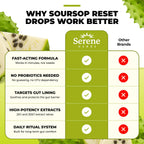 Serene Herbs Soursop Digestive Reset Drops 2 fl oz – Tropical Soursop & Lime Liquid Supplement – Supports Digestion