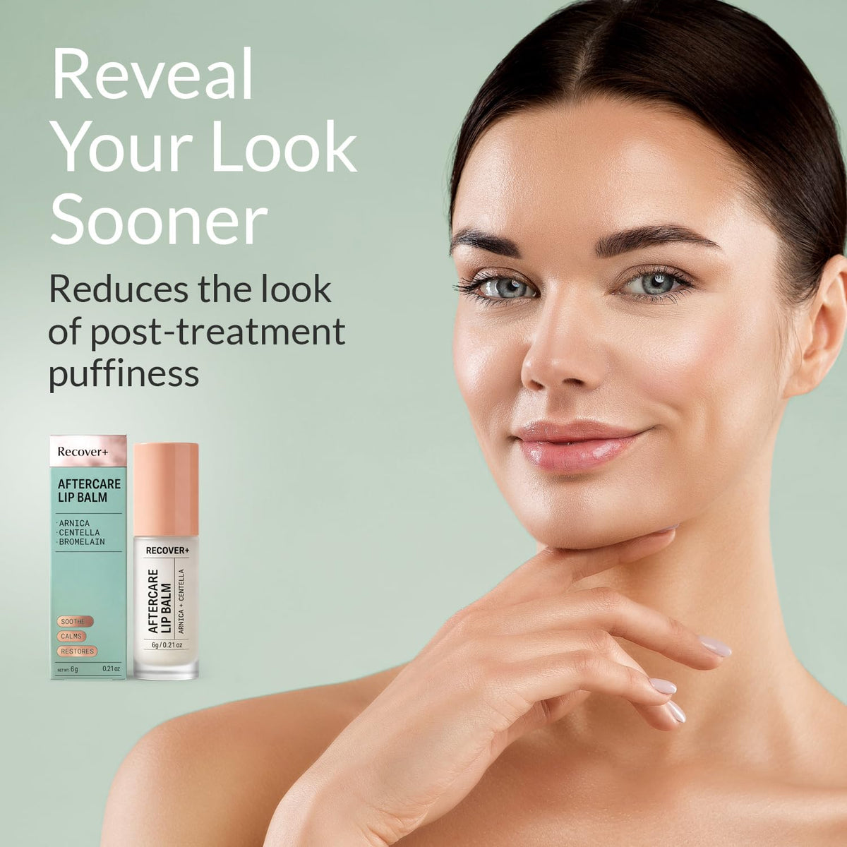 Arnica Lip Balm for Lip Filler Aftercare, Botanical Post-Injection Care
