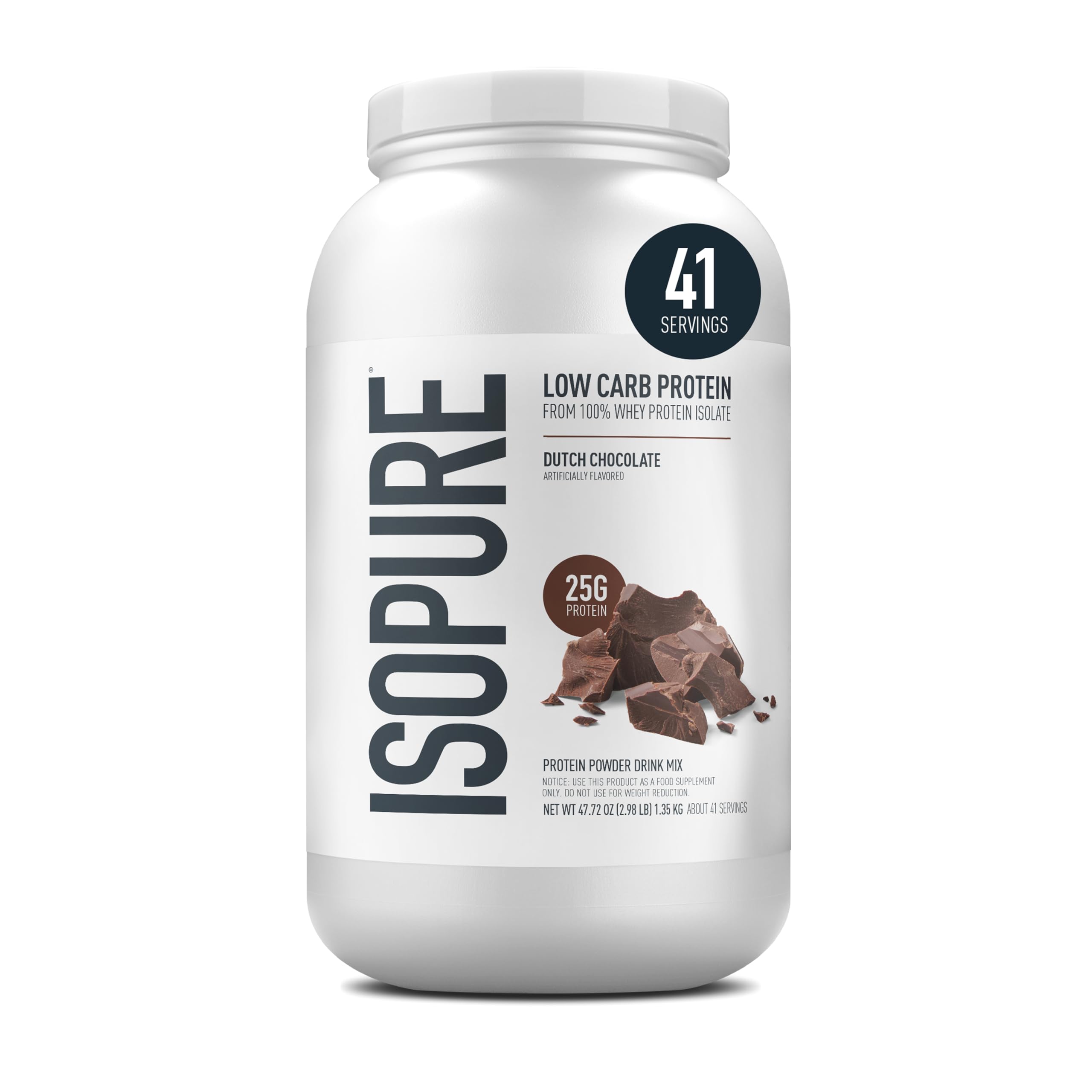 Buy now Isopure Zero Carb 100% Pure Whey Isolate Protein Powder, Lactose Free, Gluten Free, with Vitamins, Creamy Vanilla, 25g Protein Per Serving, 1 Lb, 15 Servings (Packaging May Vary) Dutch Chocolate 3 Pound (Pack of 1) at indiglob india