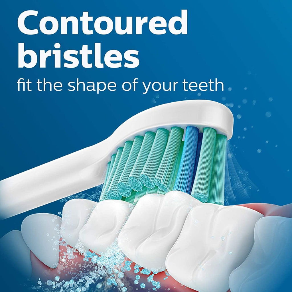 Buy now Philips Sonicare Genuine Simply Clean Replacement Toothbrush Heads, 2 Brush Heads, White, HX6012/04 at indiglob india