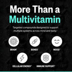 ONNIT Total Human Daily Multivitamin Packs for Men & Women, 30-Day Supply | Comprehensive day & night capsule packs; vitamins, minerals & herbs for daily wellness; 60 packs, 30-day supply, men & women