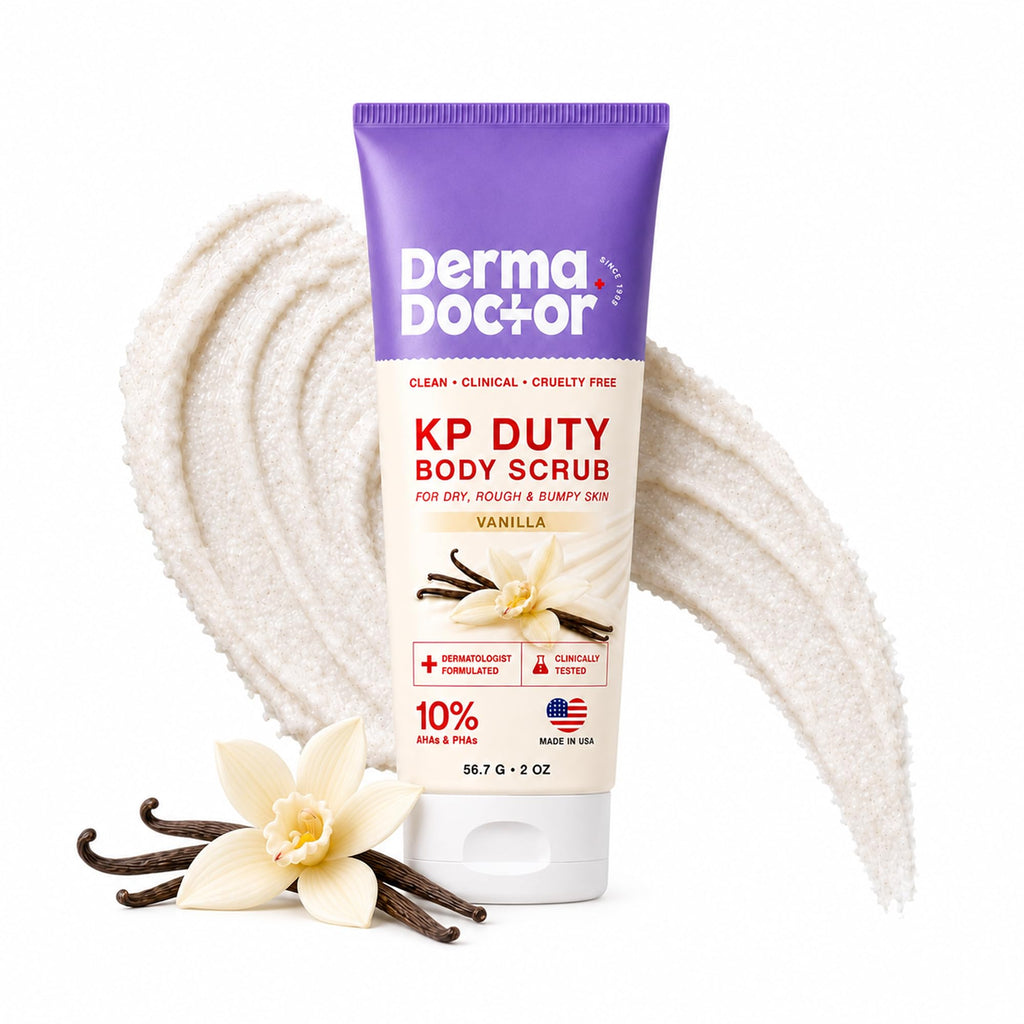 DERMAdoctor KP Bump Eraser Body Scrub, 10% AHAs + PHAs, Rough & Bumpy Skin