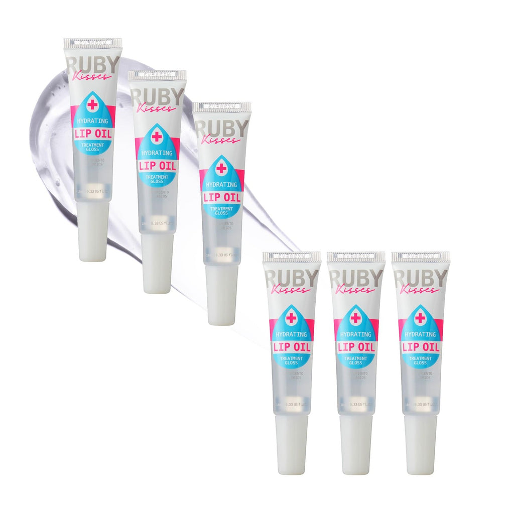 Buy now Ruby Kisses Hydrating Lip Oil Clear RLO01 (6 PACK) at indiglob india
