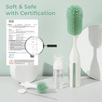 Momcozy Bottle Brush Kit Pro, Innovative Push-Press Deep Cleaning Baby Set