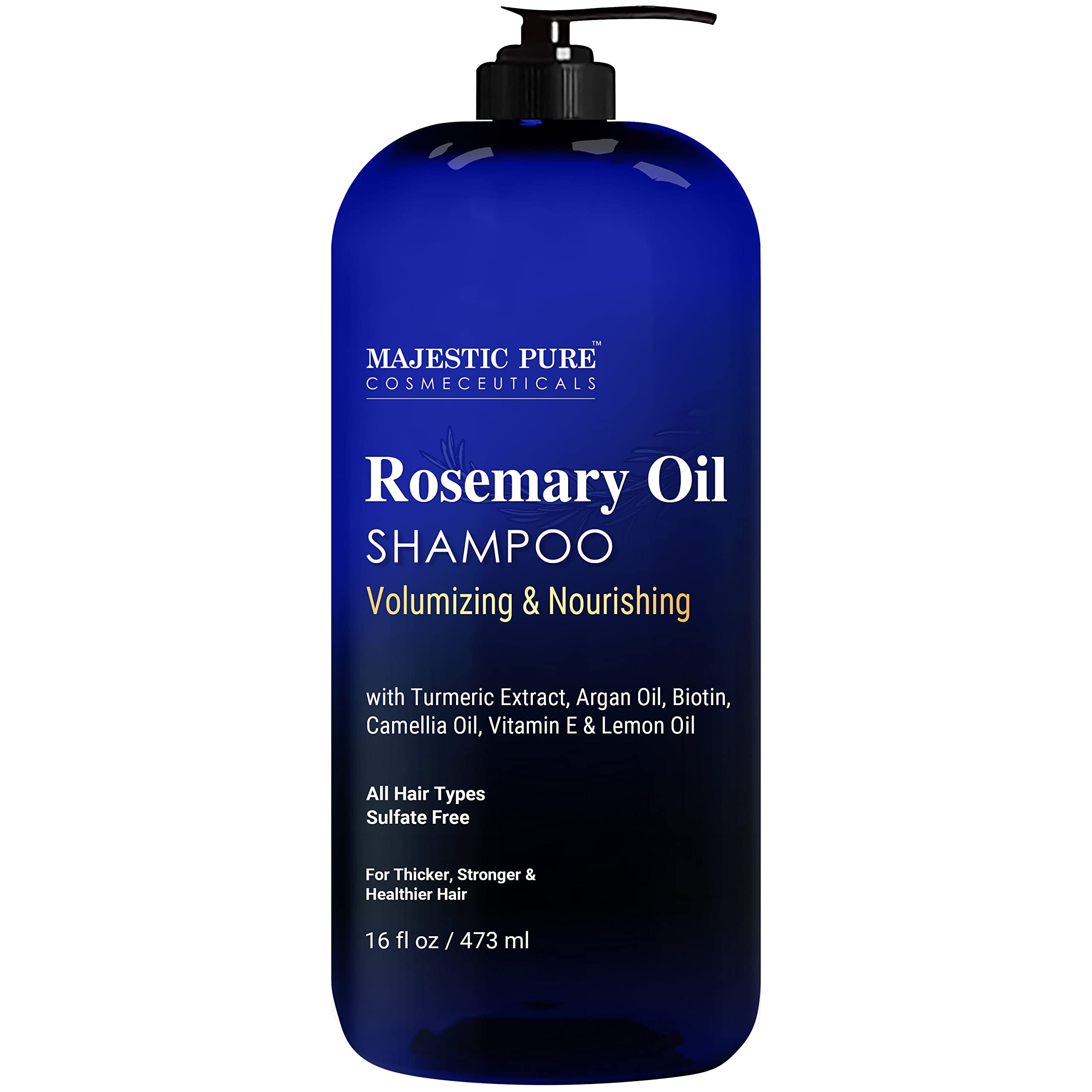 Majestic Pure Apple Cider Vinegar Shampoo, Sulfate Free - 16 Fl Oz | Ideal for daily hair cleansing, scalp care, frizz control, and maintaining soft, healthy-looking hair