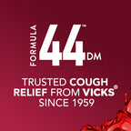 Buy now Vicks Formula 44 DM Cough & Congestion Liquid, Over-The-Counter Medicine, Day or Night, Cough Syrup, Powerful Cough and Congestion Relief, Cough Suppressant and Expectorant, Berry Flavor, 2x12 FL OZ at indiglob india