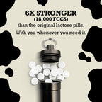 DairyPill Lactase Enzyme Pills for Lactose Intolerance, 18000 FCC, 180 Ct