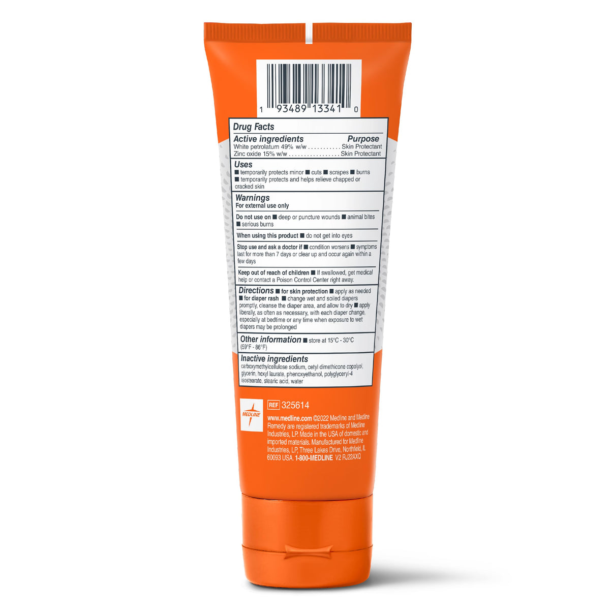 Medline Remedy Specialized Extra Thick Zinc Skin Paste (4 oz), Unscented, Micronized Zinc Oxide, Incontinence Cream, Diaper Rash, Barrier, Nourishing, Soothes Irritation, Wetness Protection