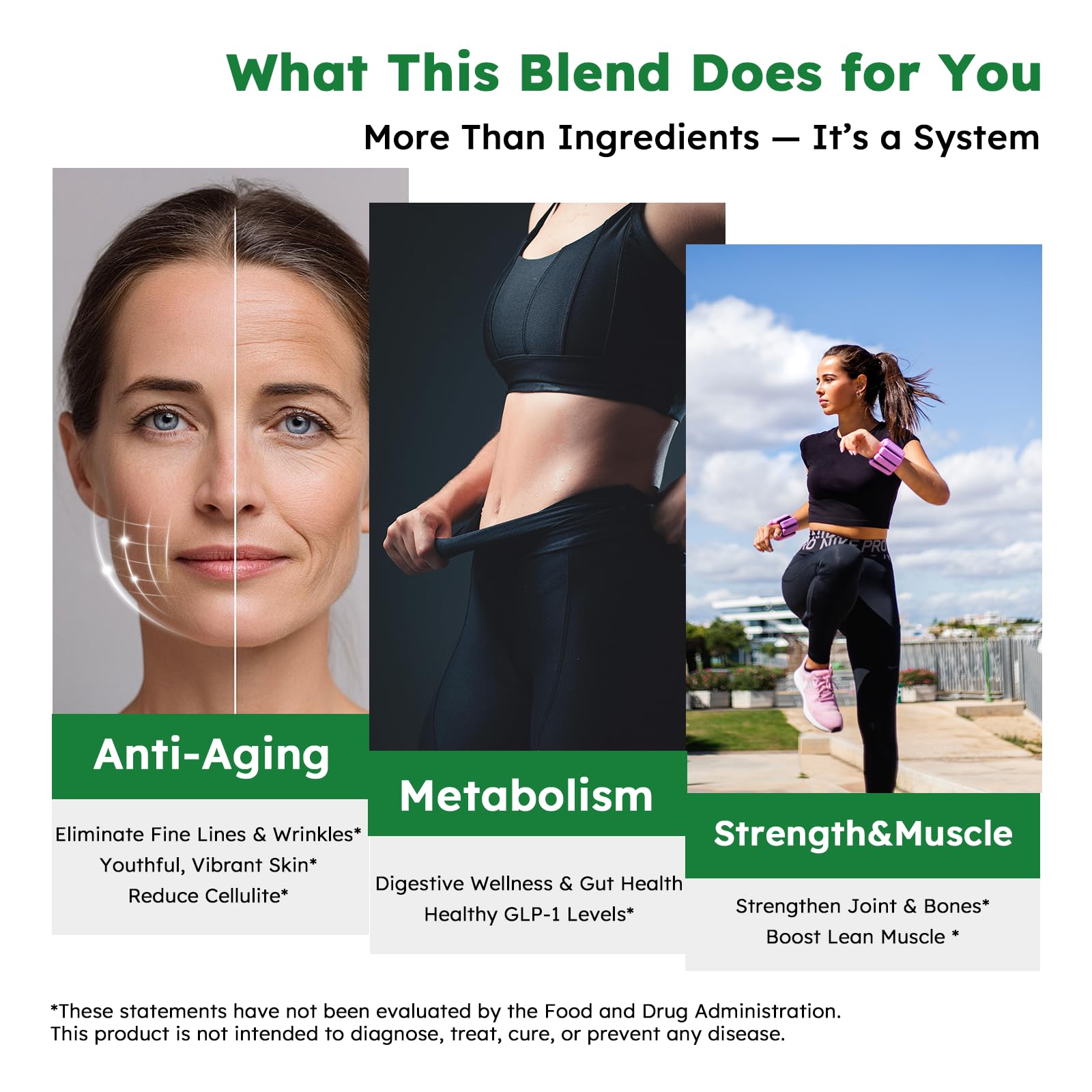 10-in-1 Liquid Collagen for Women, GLP Friendly Multi Collagen | Trim & Glow Hydrolyzed Collagen Burn Drops w. Hyaluronic Acid Biotin Green Tea & ACV, Digestive Gut Skin Health & Hair Growth
